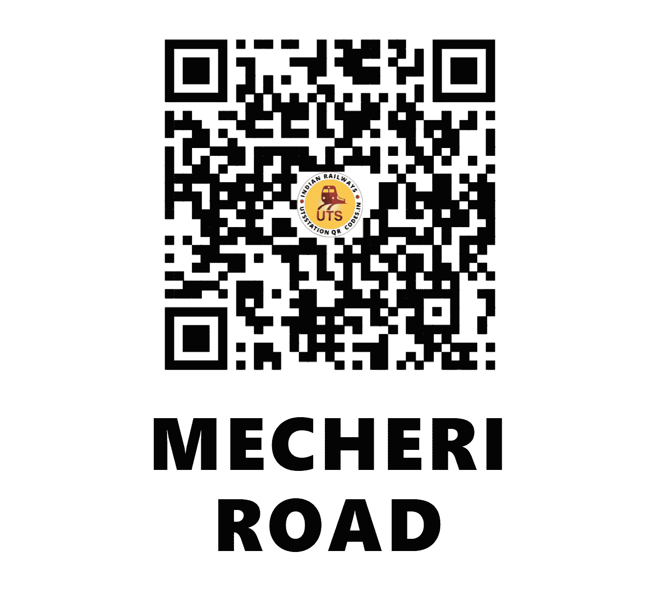 UTS QR Code for MECHERI ROAD - MCRD (SR - TAMIL NADU)